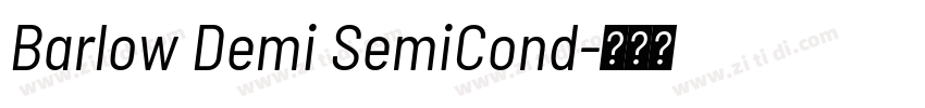 Barlow Demi SemiCond字体转换